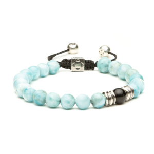 ENISSEY Браслет Shambala Curl ларимар, турмалин