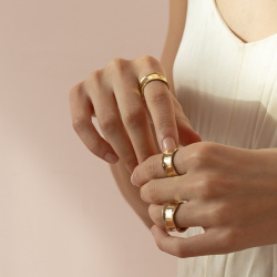 MS. MARBLE кольцо Sixth Sense позолота