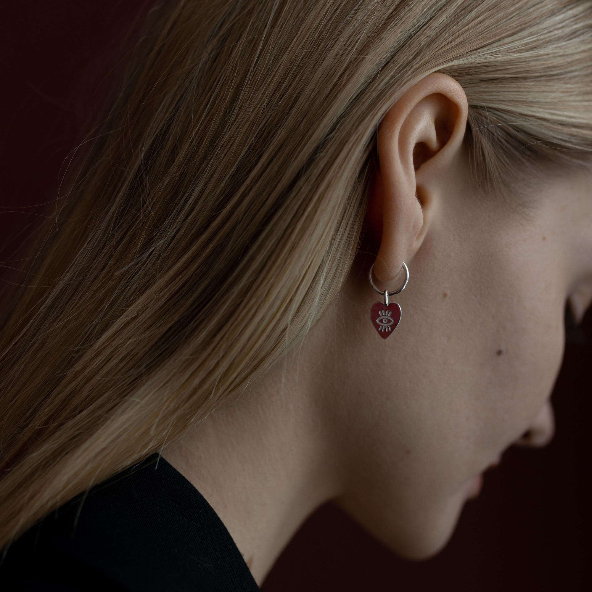 MS. MARBLE серьга Third eye серебро