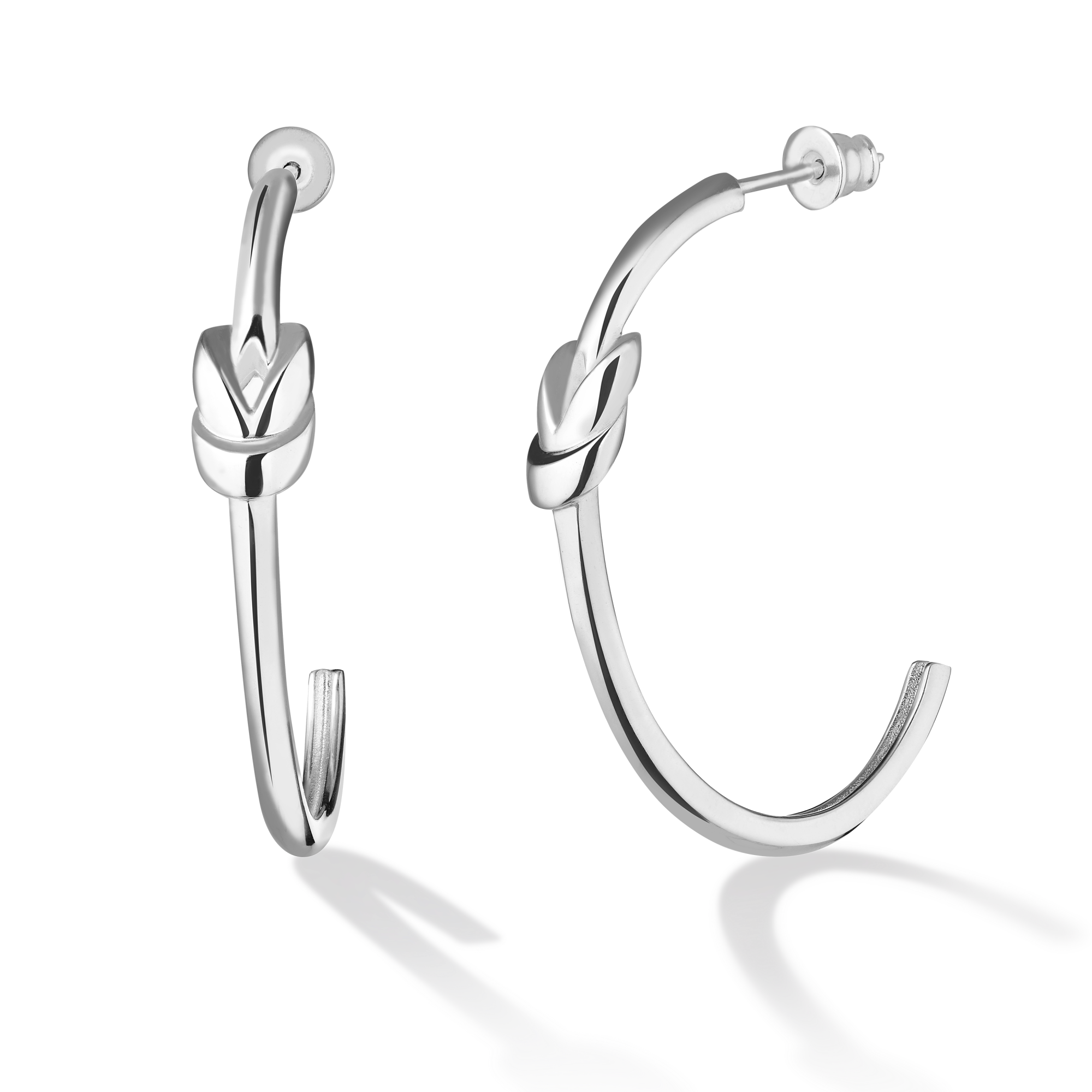 INFANTA Серьги хупы Nodo узлы