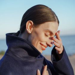 EKATERINA TOLSTAYA Серьга-клаймбер Конфетти на правое ухо