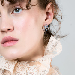 INFANTA Серьги Principessa Marchese с топазами в серебре