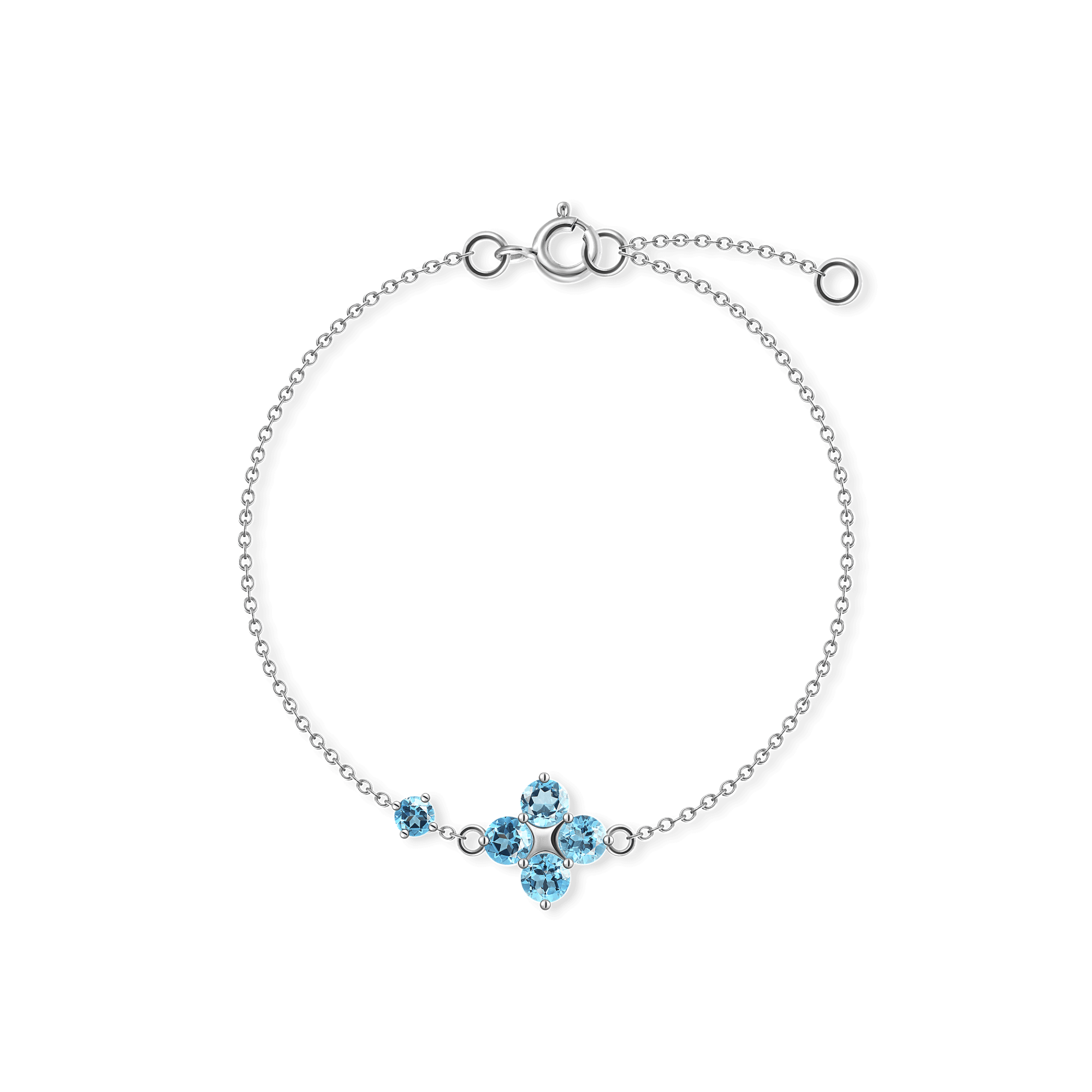 INFANTA Браслет Principessa Asimmetrico с топазами