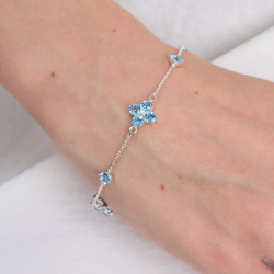 INFANTA Браслет Principessa Quadrifoglio с топазами