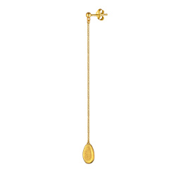 MS. MARBLE серьга Insight long позолота