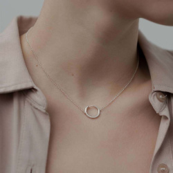 MS. MARBLE подвеска-чокер Meditation серебро