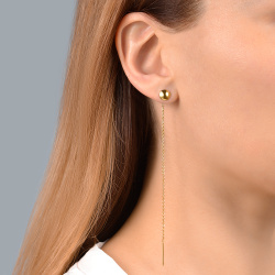 INFANTA Серьги-протяжки Lente 100 позолота