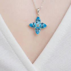 INFANTA Кулон Principessa Pere с топазами груша