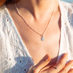 MS. MARBLE подвеска Angel на цепочке серебро