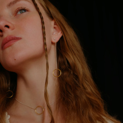 MS. MARBLE серьги Karma позолота