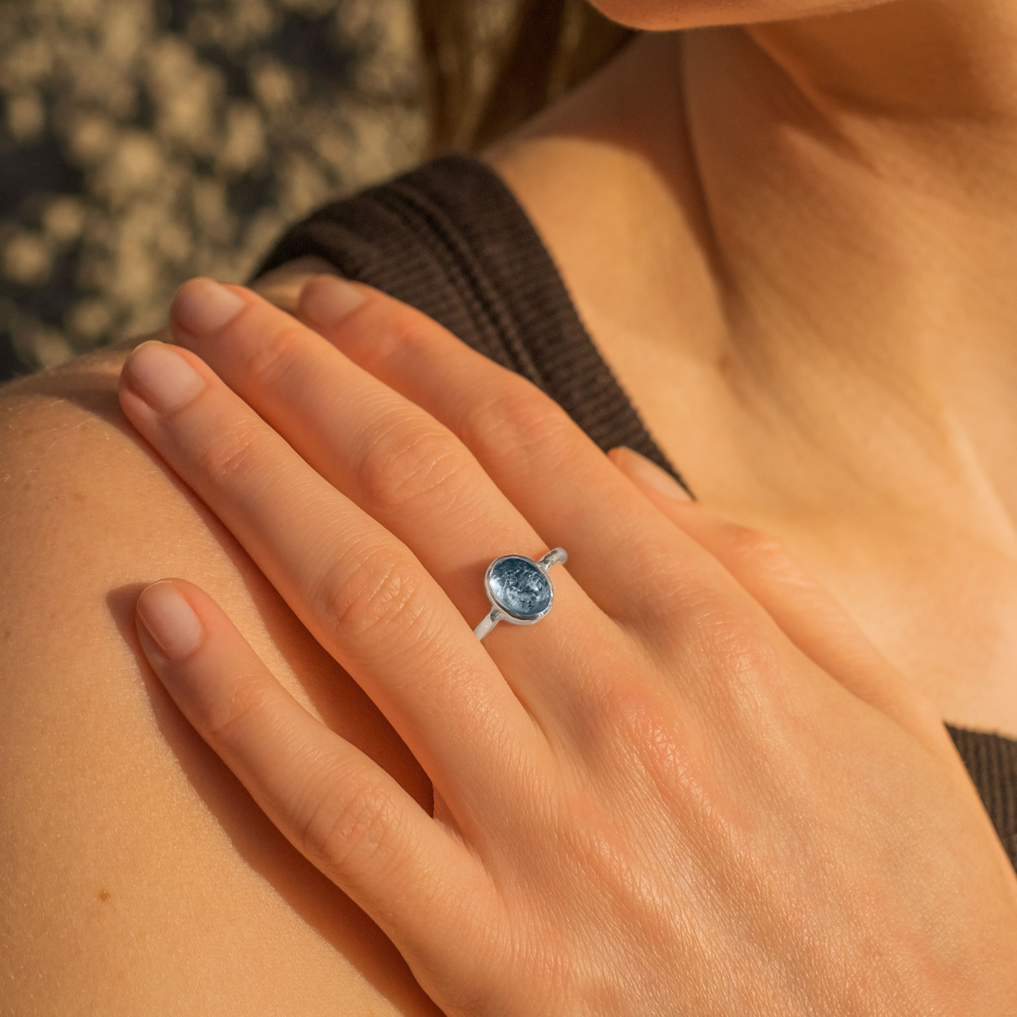 EKATERINA TOLSTAYA Кольцо с голубым топазом