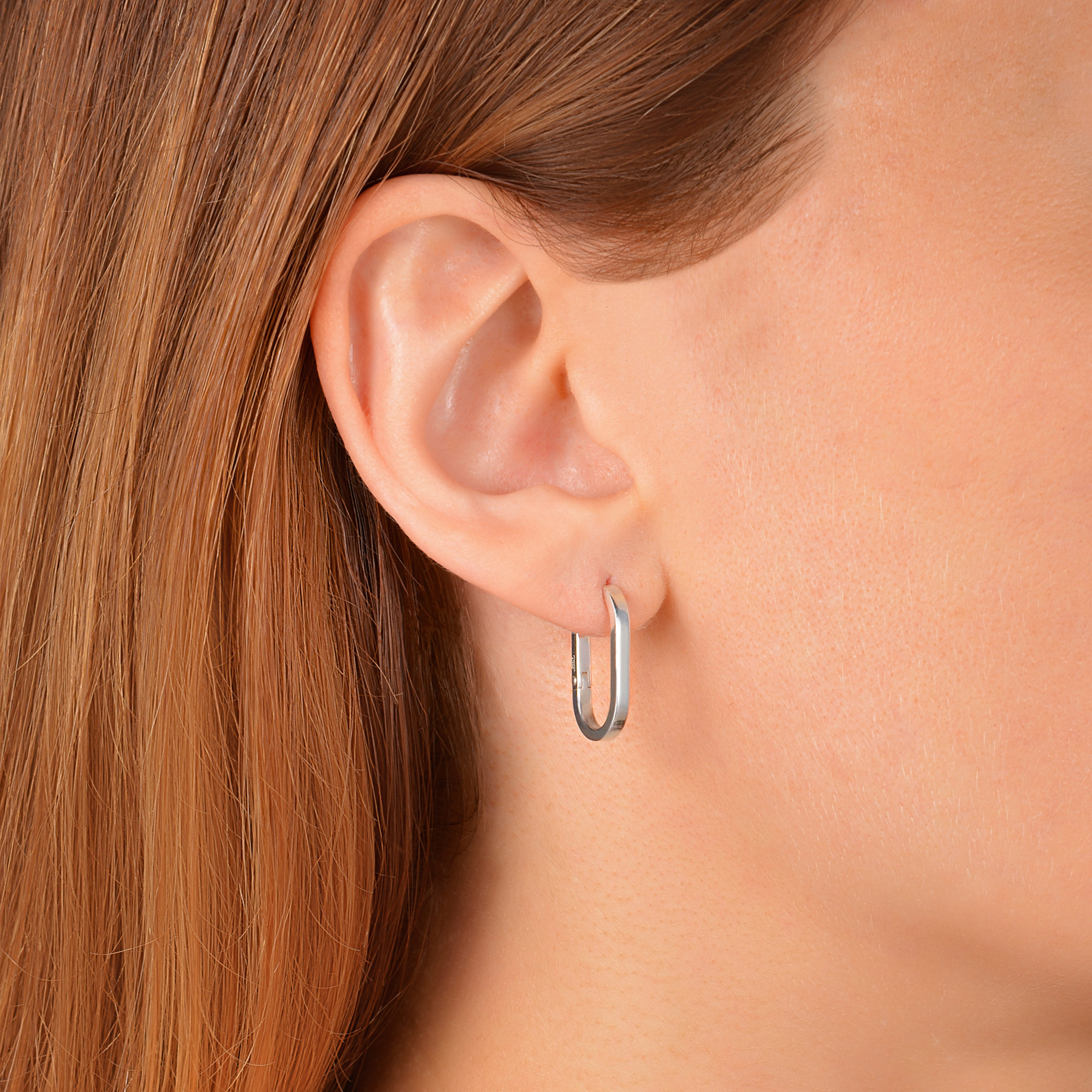 INFANTA Серьги овальные Base 8 на 16 серебро