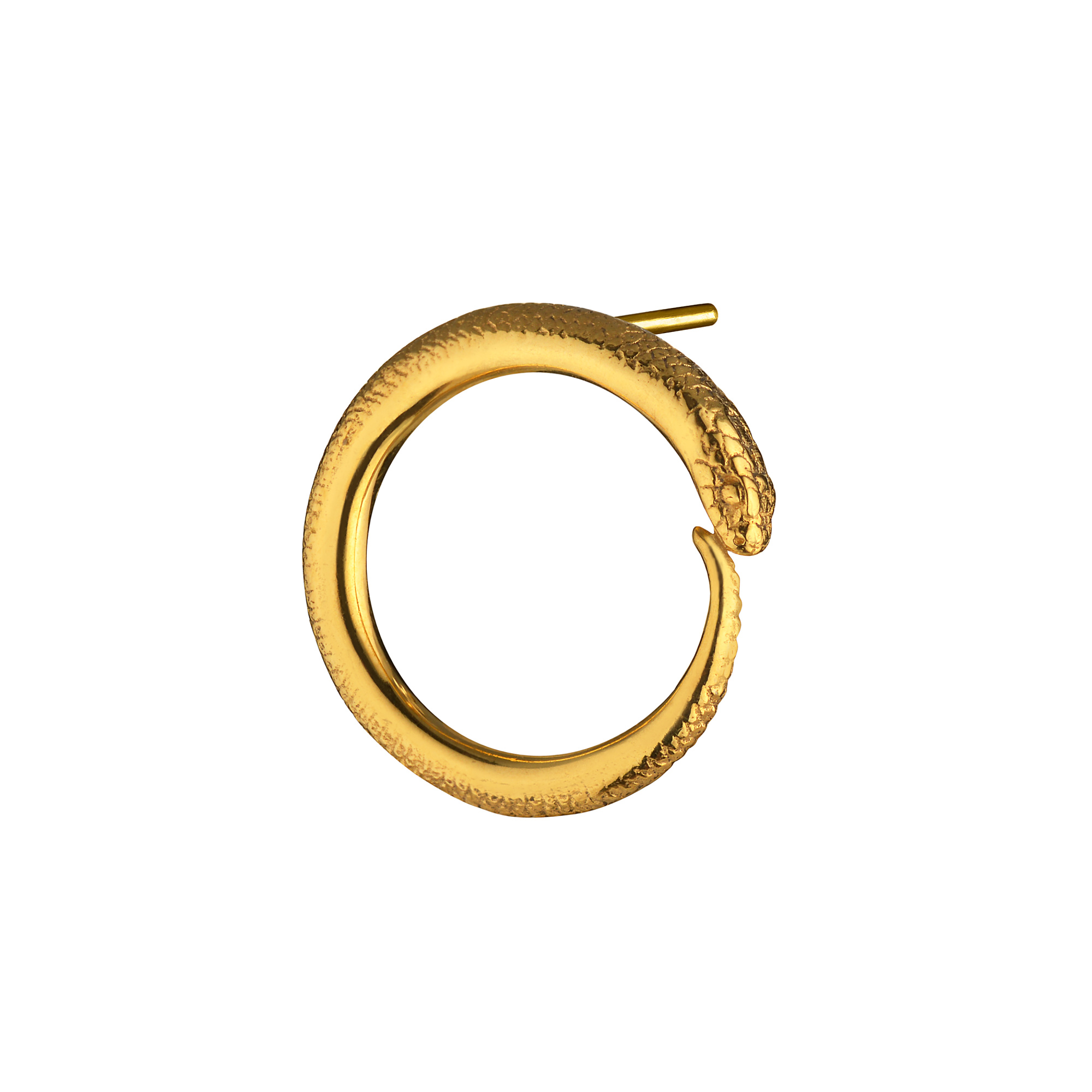 MS. MARBLE серьга-пусет Meditation позолота