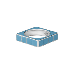 SHAMELESS Кольцо Swimming Pool квадратное голубое