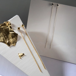 INFANTA Серьги-протяжки Stella 100 позолота