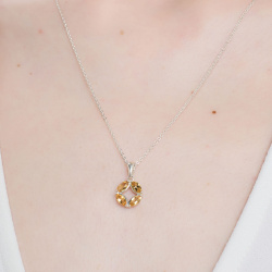 INFANTA Кулон Маркизы Principessa Marchese с цитринами в серебре