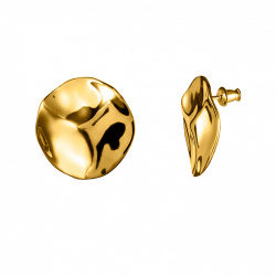 MS. MARBLE серьги Legacy рельефные позолота