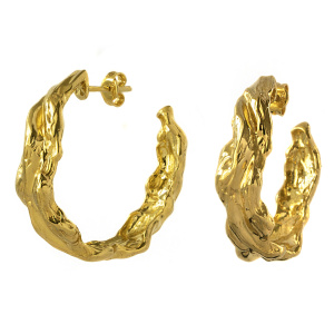 EKATERINA TOLSTAYA Серьги Карамель Конго, желтая позолота