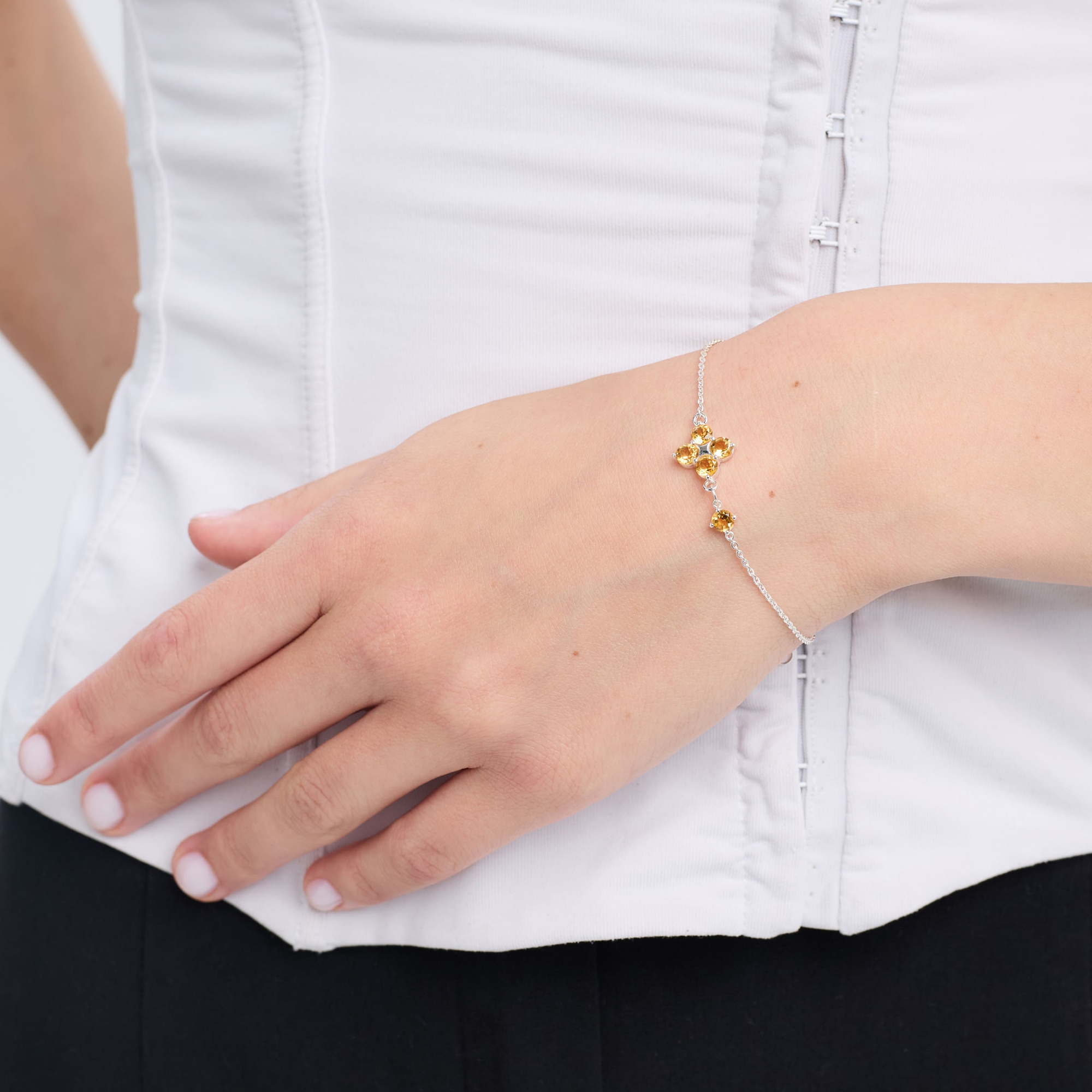 INFANTA Браслет Principessa Asimmetrico с цитринами