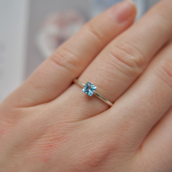 INFANTA Кольцо Principessa Punto с топазом в серебре