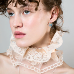 INFANTA Серьги Principessa Marchese с топазами в серебре