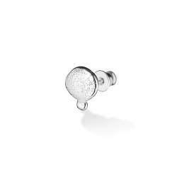 INFANTA Моносерьга-пусет маленький Sasso Галька серебро