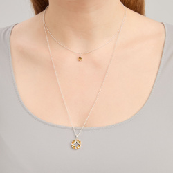 INFANTA Чокер Principessa Goccia с цитрином в серебре