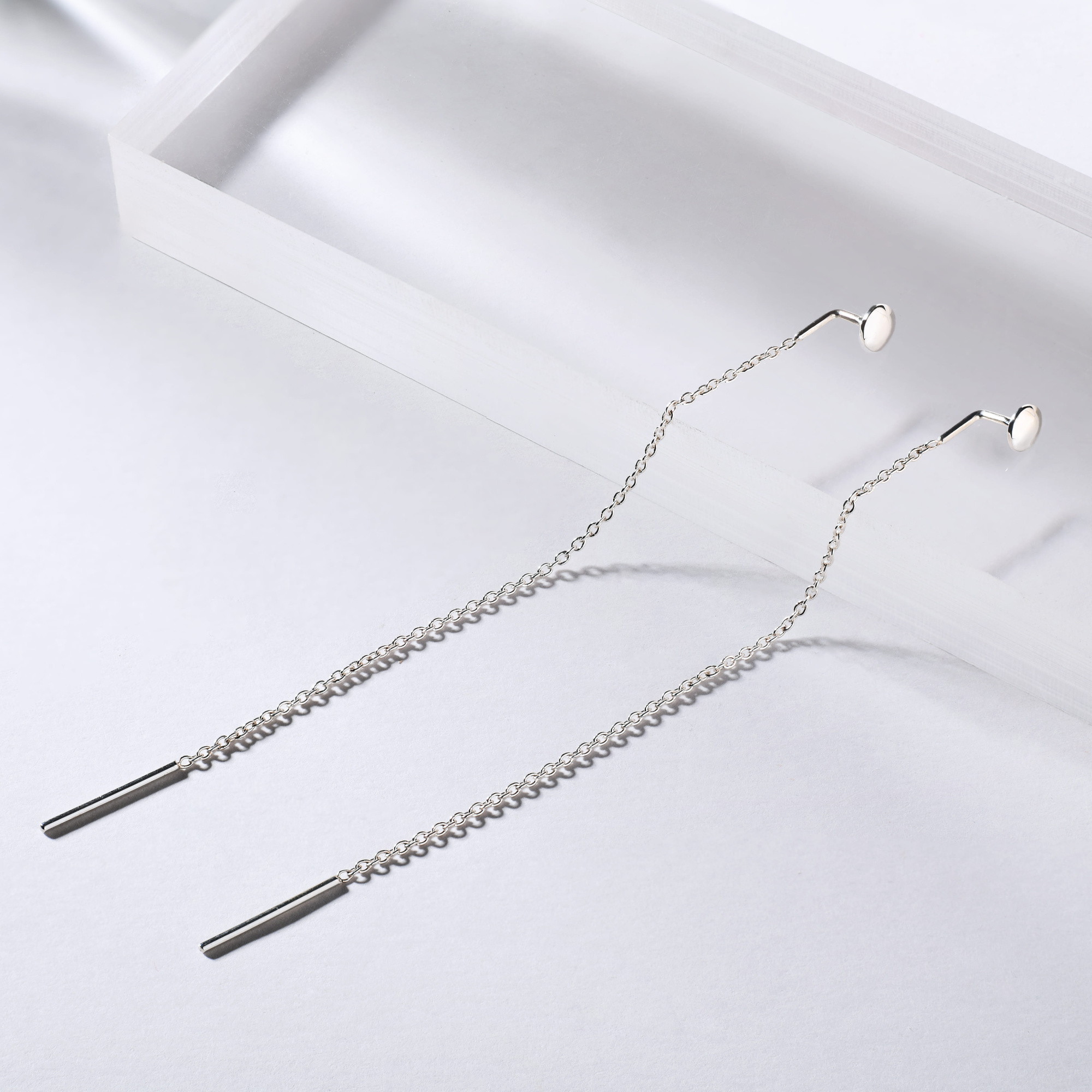 INFANTA Серьги-протяжки Lente Piccolo 100  серебро