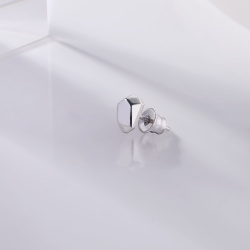 INFANTA Моносерьга Полигон серебро