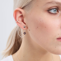 INFANTA Джекет для серег с цепочкой Principessa с гранатами