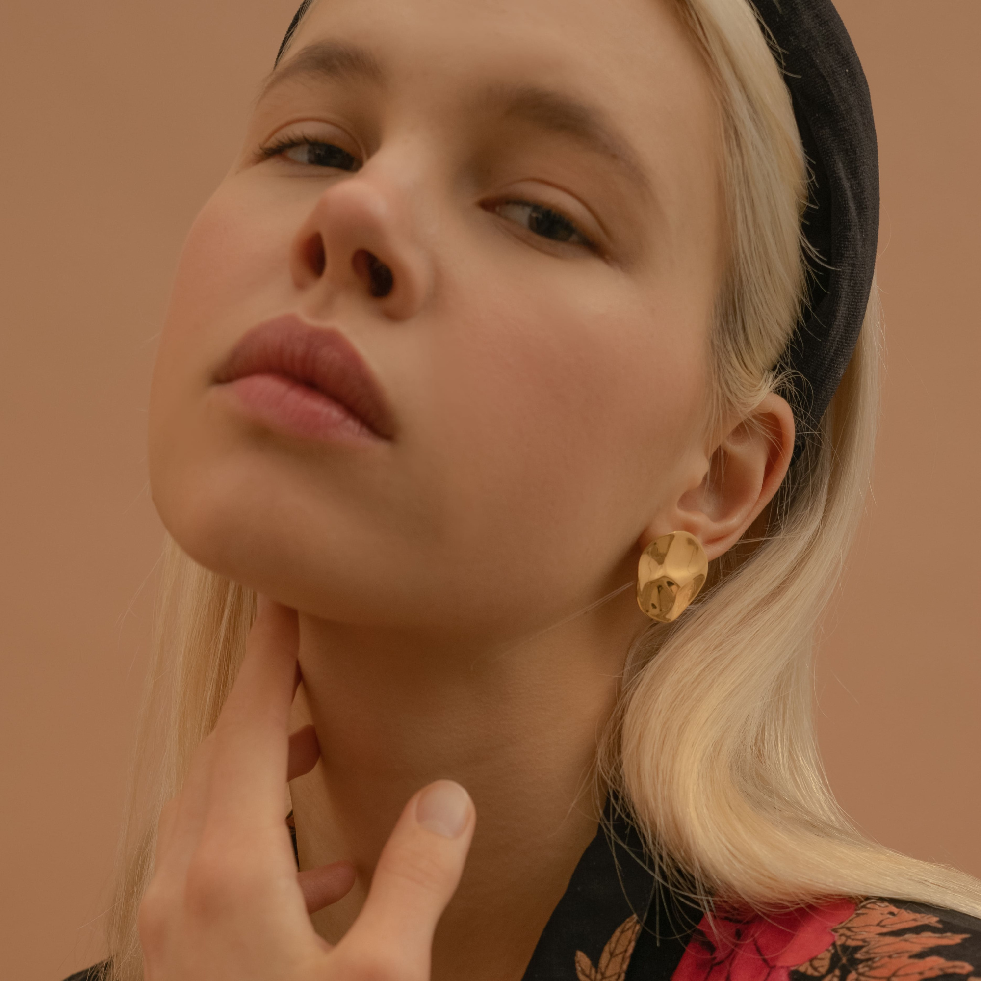 MS. MARBLE серьги Legacy рельефные позолота