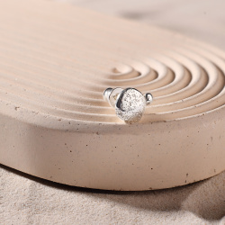 INFANTA Моносерьга-пусет маленький Sasso Галька серебро