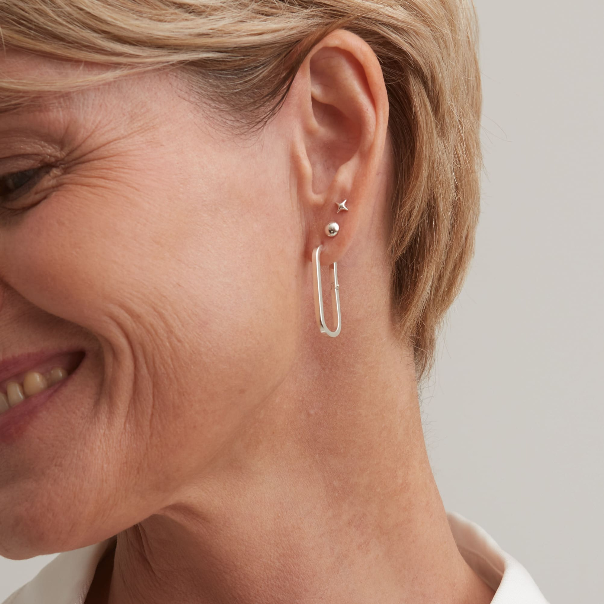 INFANTA Серьги гвоздики Stella piccola серебро