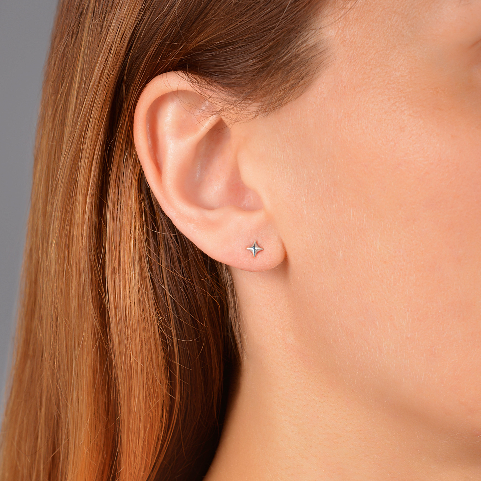 INFANTA Серьги гвоздики Stella piccola серебро