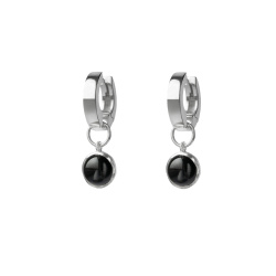 EKATERINA TOLSTAYA Подвесы на серьги с черным агатом