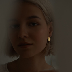 MS. MARBLE серьги Legacy long позолота