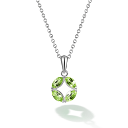 INFANTA Кулон Маркизы Principessa Marchese с хризолитами в серебре