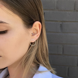 URBAN ISLAND серьга Essential Circles S (1 шт)