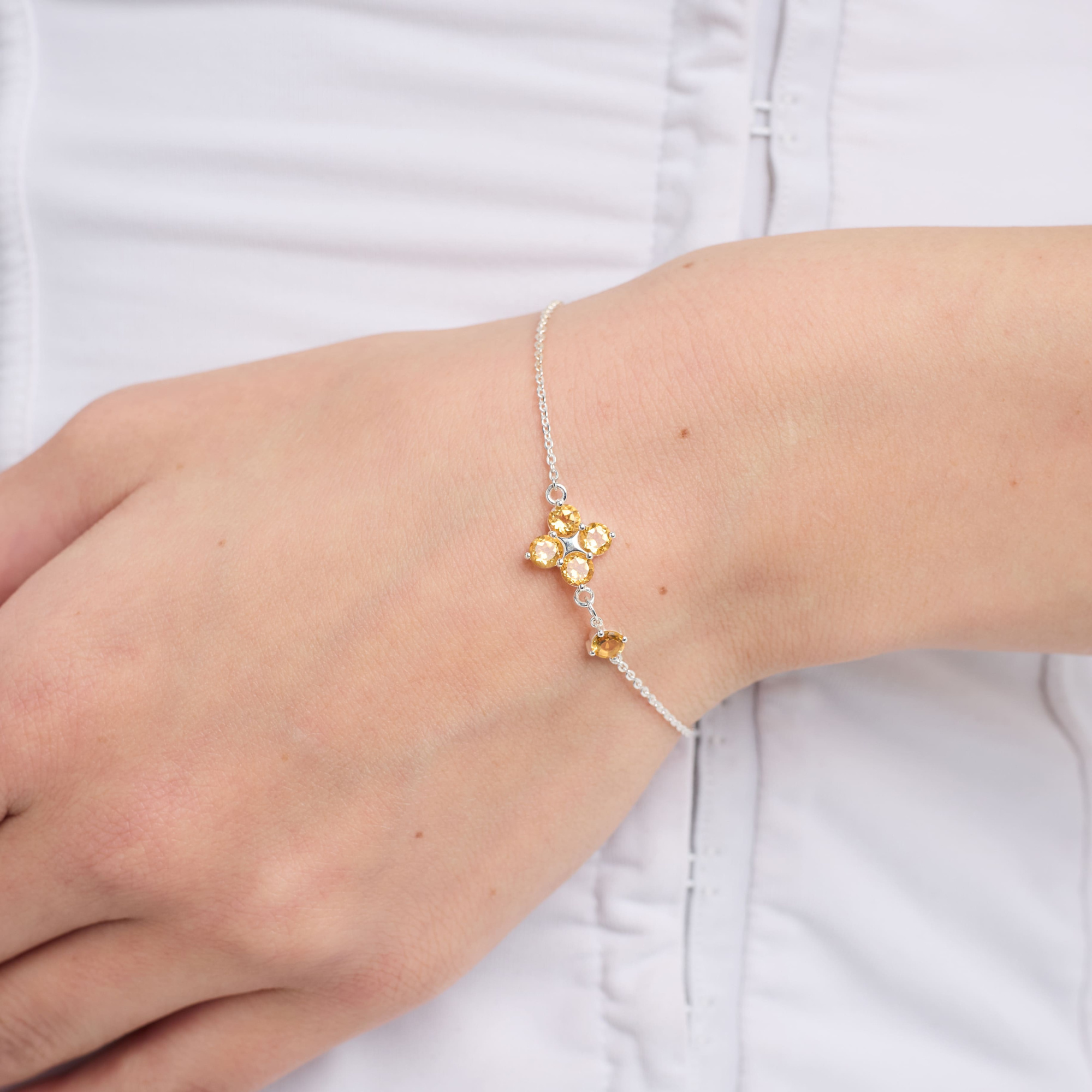 INFANTA Браслет Principessa Asimmetrico с цитринами