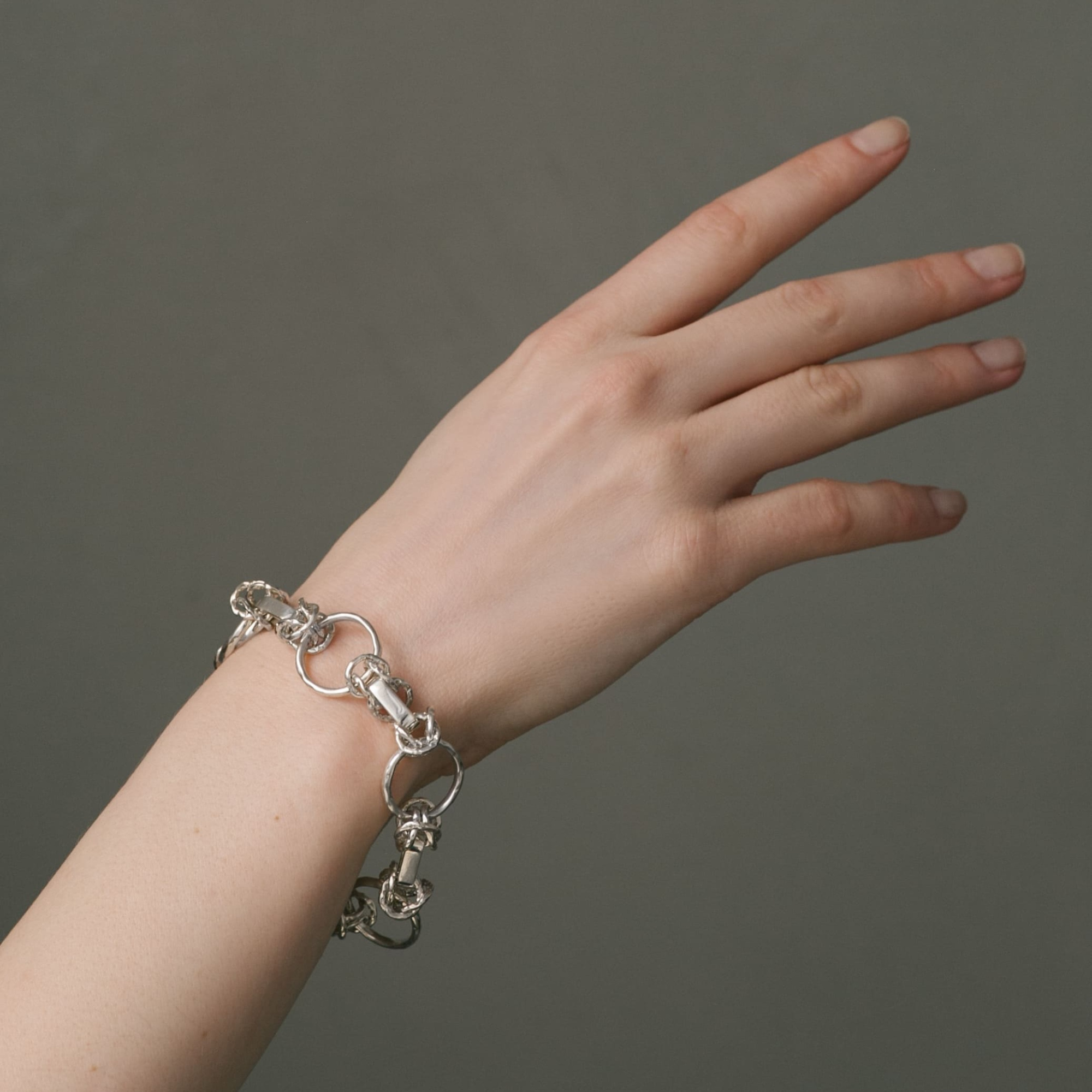 EKATERINA TOLSTAYA Браслет Цепочка из битого серебра