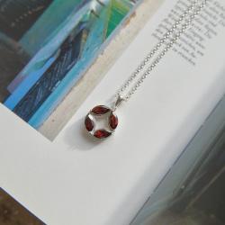 INFANTA Кулон Маркизы Principessa Marchese с гранатами в серебре