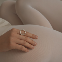 MS. MARBLE кольцо Kundalini серебро