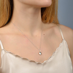 INFANTA Кулон Lente Чечевичка серебро