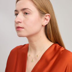 INFANTA Чокер Principessa Giglio с хризолитами