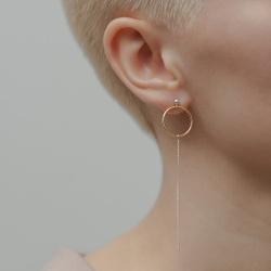 MS. MARBLE серьги Karma позолота