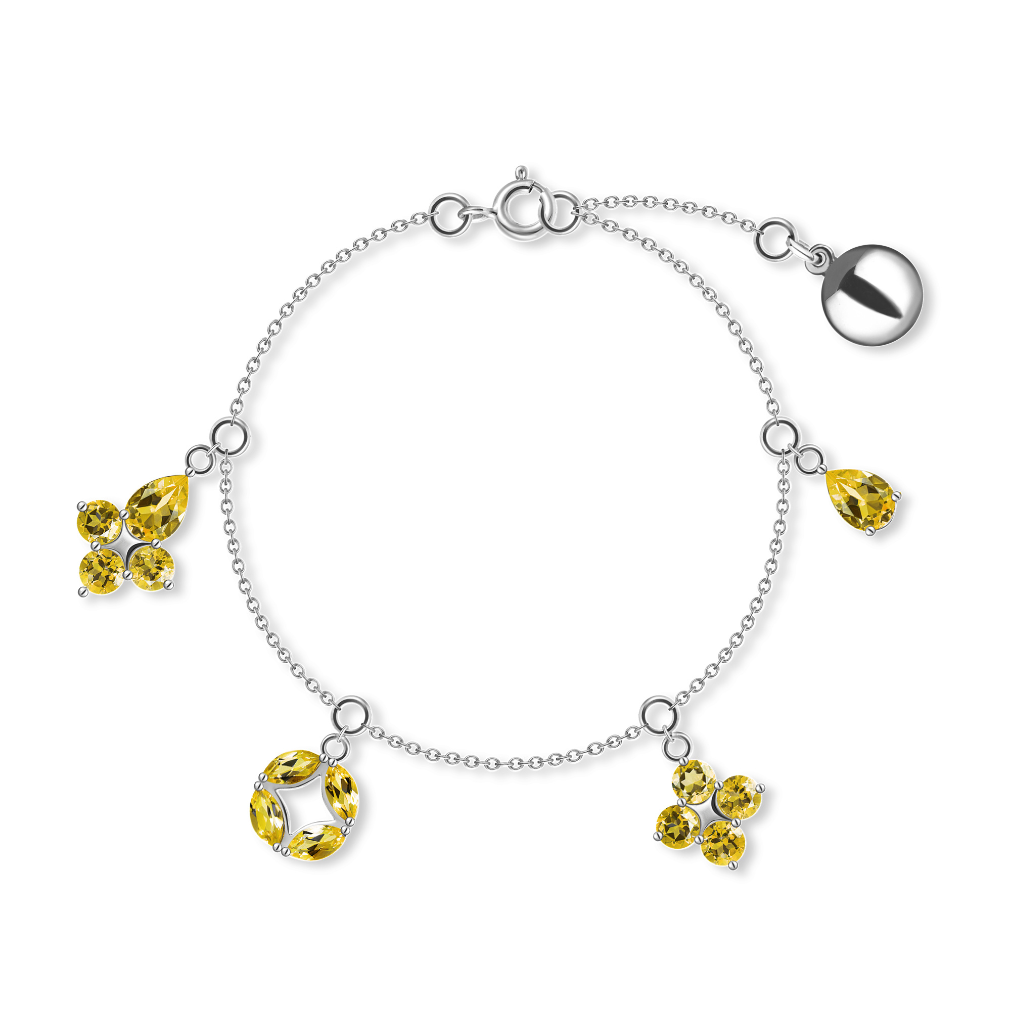 INFANTA Браслет Principessa Ciondolo с цитринами