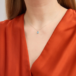 INFANTA Чокер Principessa Goccia c топазом в серебре