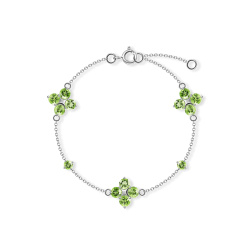 INFANTA Браслет Principessa Quadrifoglio с хризолитами