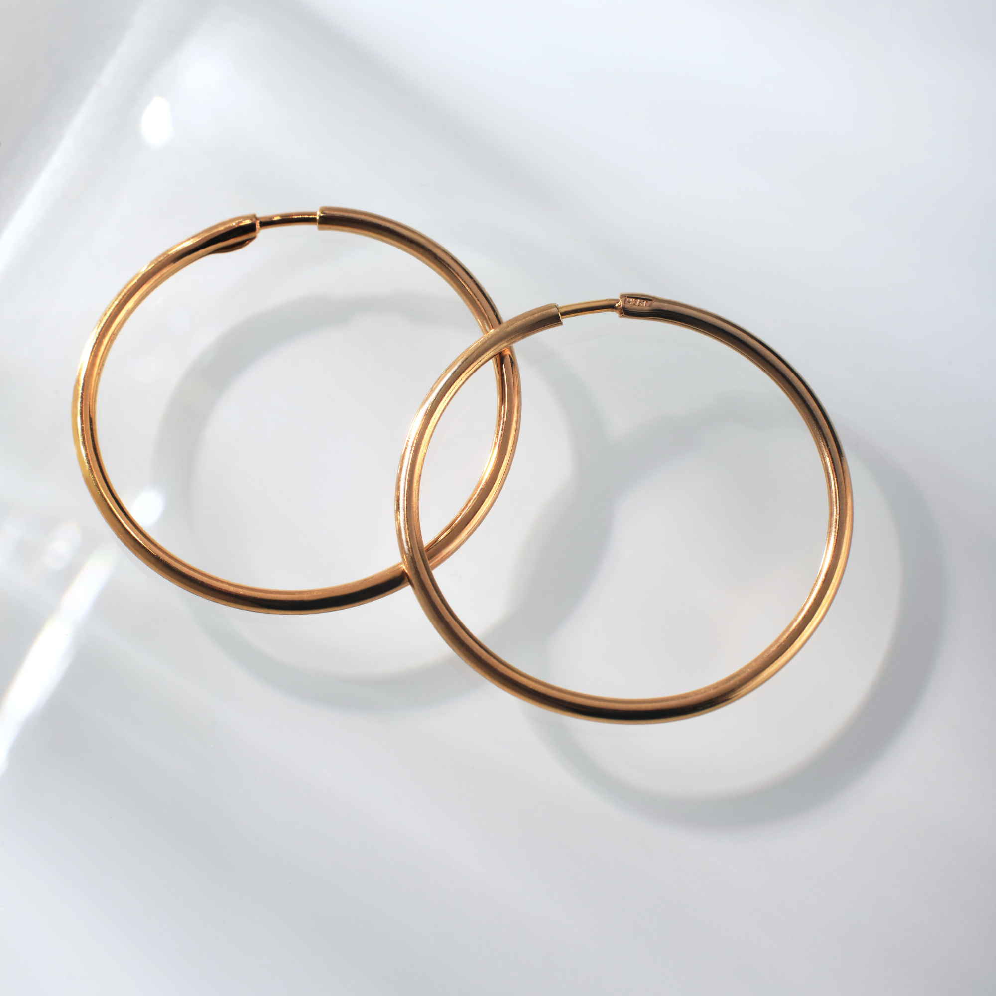 IR Серьги-кольца Конго 20 (позолота)