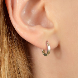 INFANTA Серьги круглые Base 8 на 8 серебро